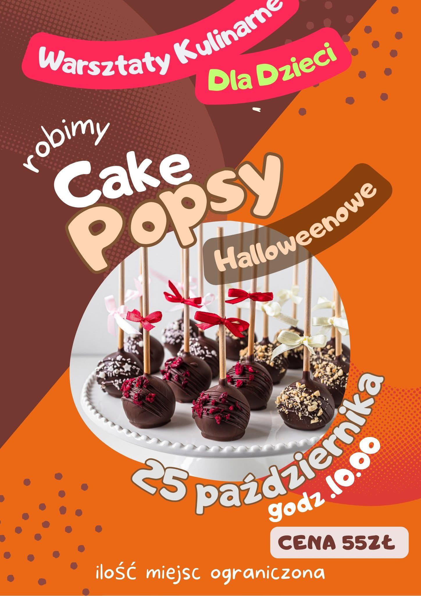 Plakat p[romujący wydarzenie na rysunku słodkości