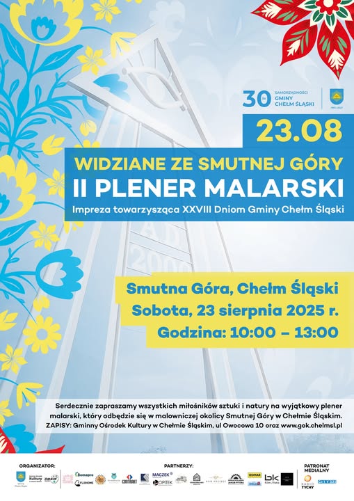 Plakat informacyjny - Plener malarski - opis w poście 