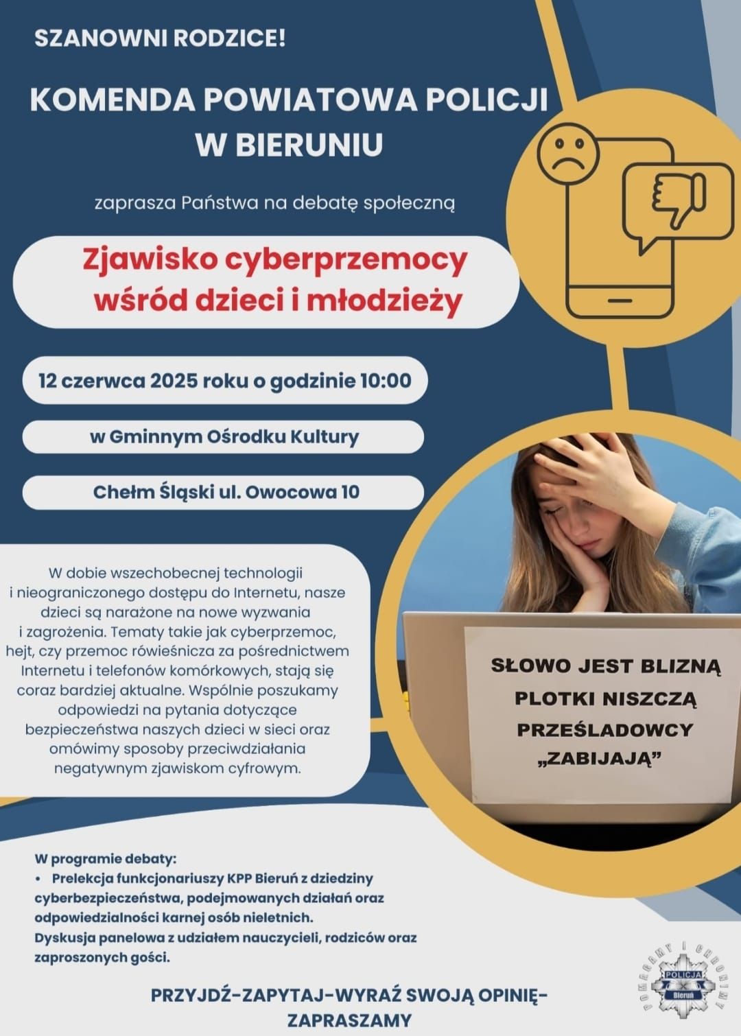 Plakat informacyjny o wydarzeniu. Opis w poście 