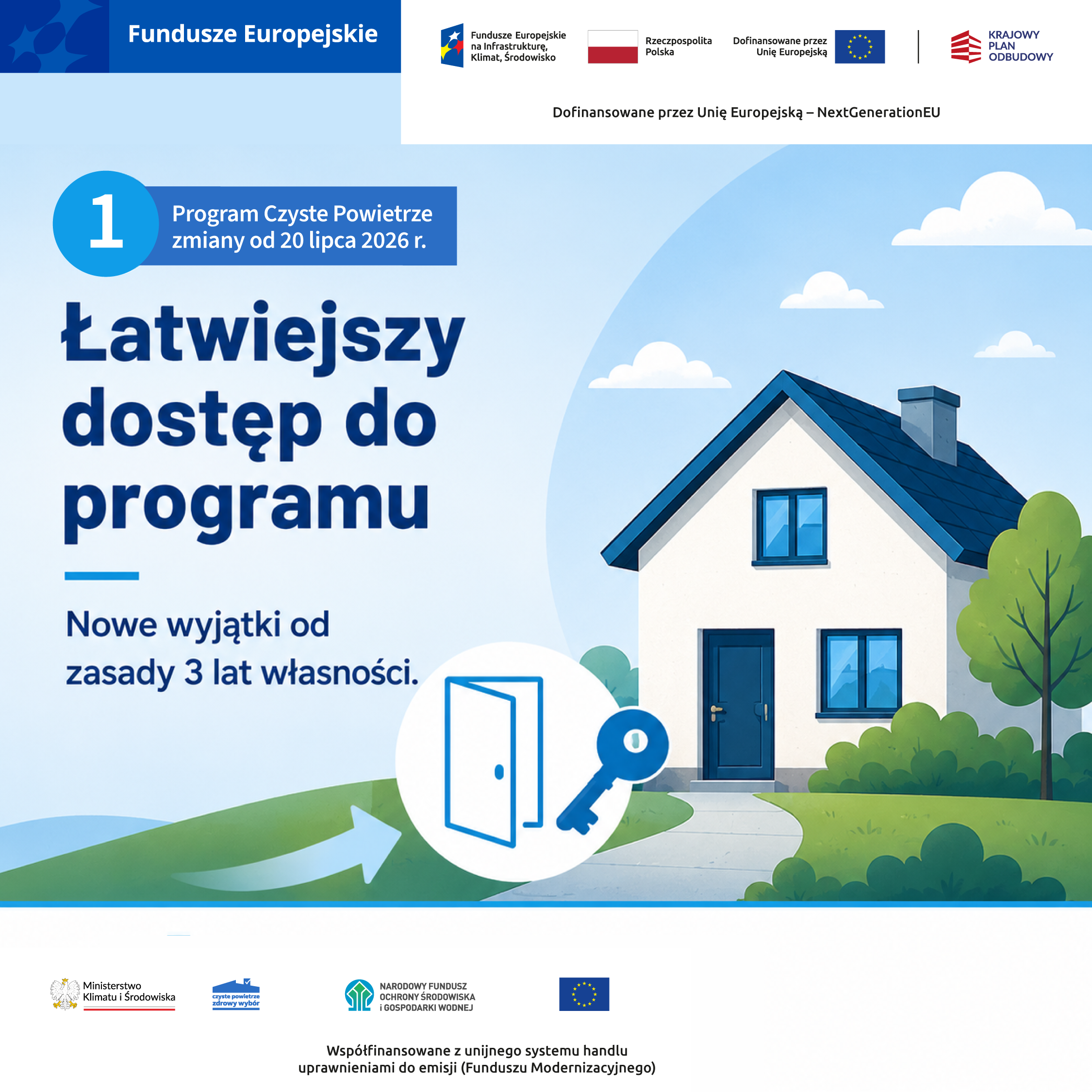 Kolorowy plakat animacyjny z domkiem - opis w poście 