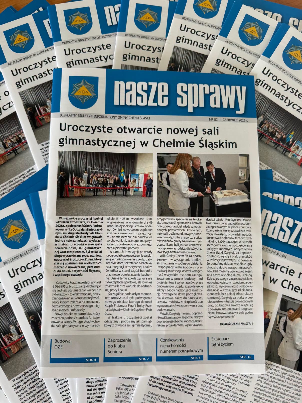 Bezpłatny Biuletyn Informacyjny - ułożony na stoliku 