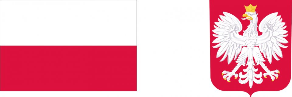 Flaga Polski i Godło Polski 