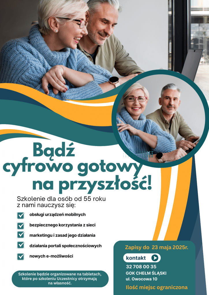Mężczyzna i kobieta siedzacy przy komputerze 